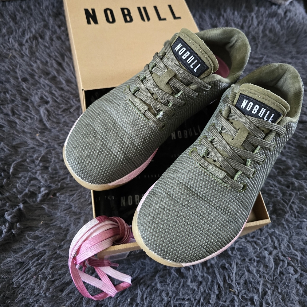 Nobull crossfit shoe army green and pink